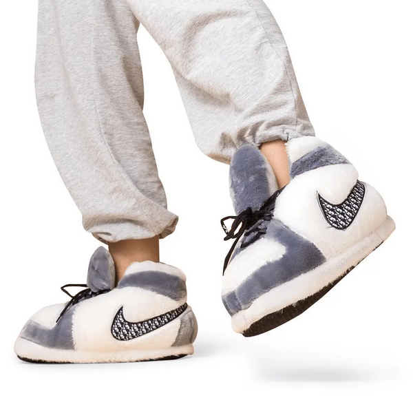 Stylish rubber dot sole slippers featuring local cotton and wool, with a special offer: 50% off second pair with code HALFOFF
